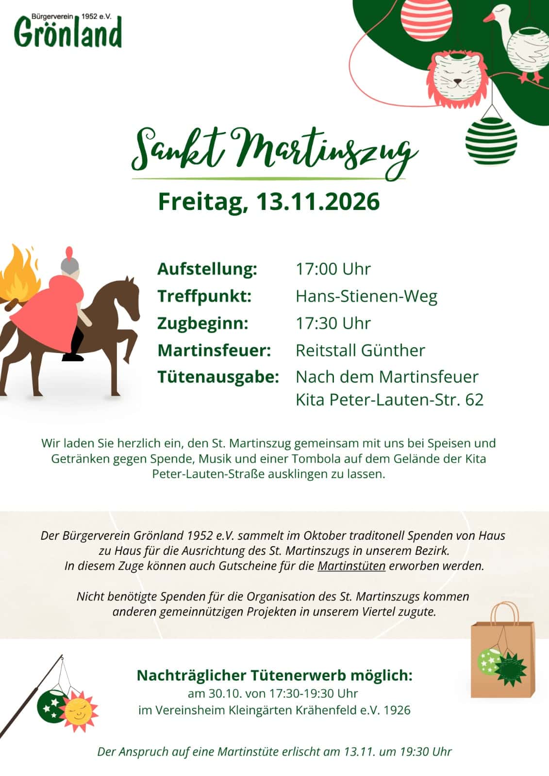 St. Martinszug Plakat 2026